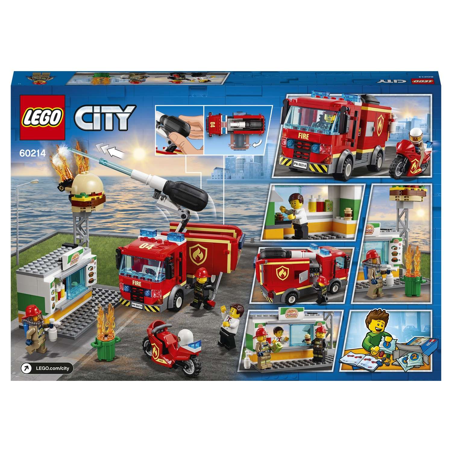 Конструктор LEGO City Fire Пожар в бургер-кафе 60214 - фото 3