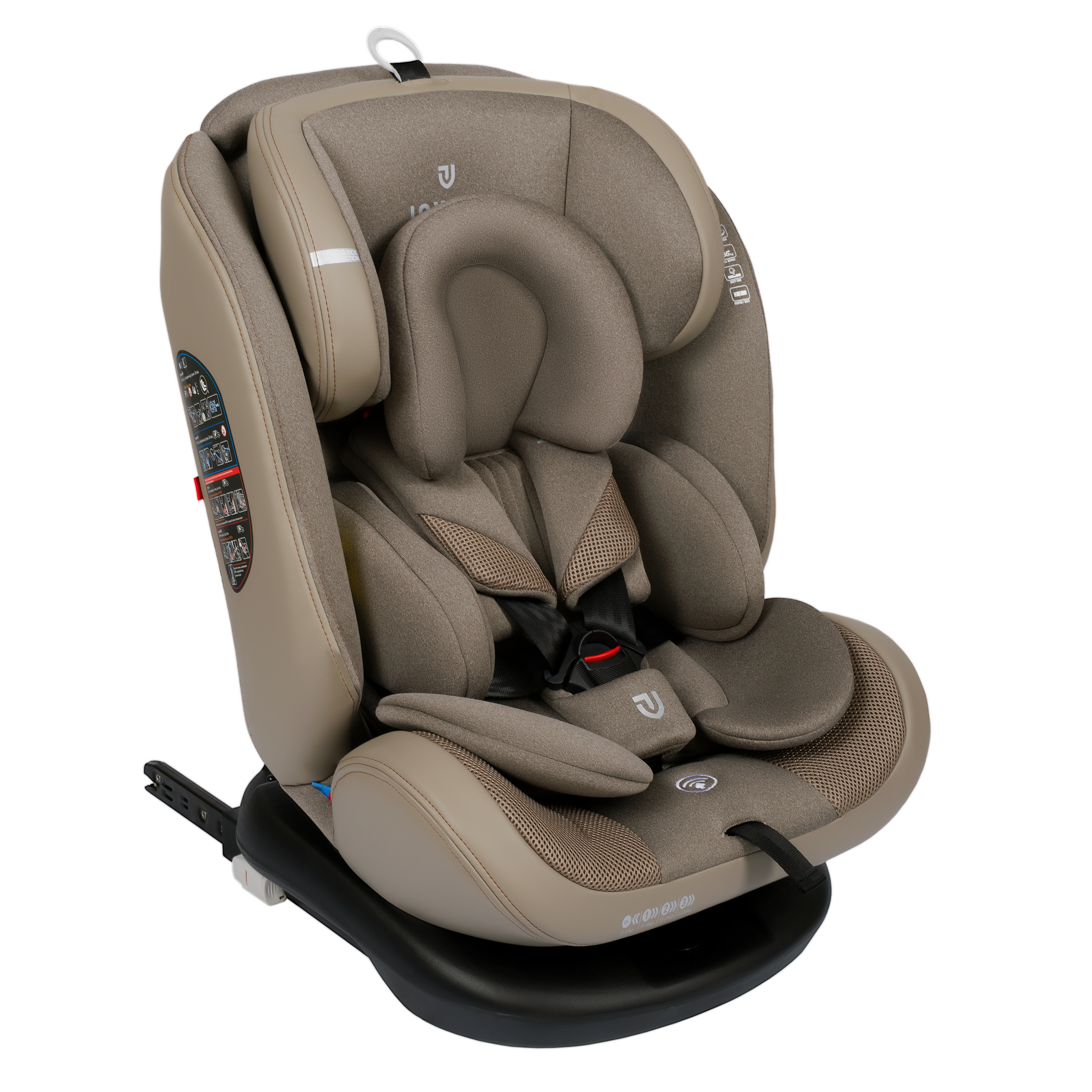 Автокресло JOVOLA Moon Isofix группа 0+1+2+3 0-36 кг бежевый - фото 1