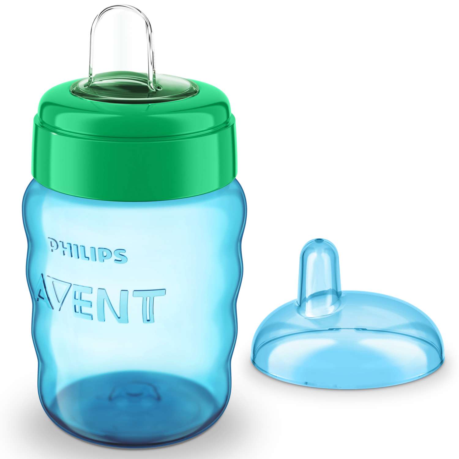 Чашка с носиком Philips Avent Comfort 260 мл 12 м+ Голубая+зелёная - фото 3