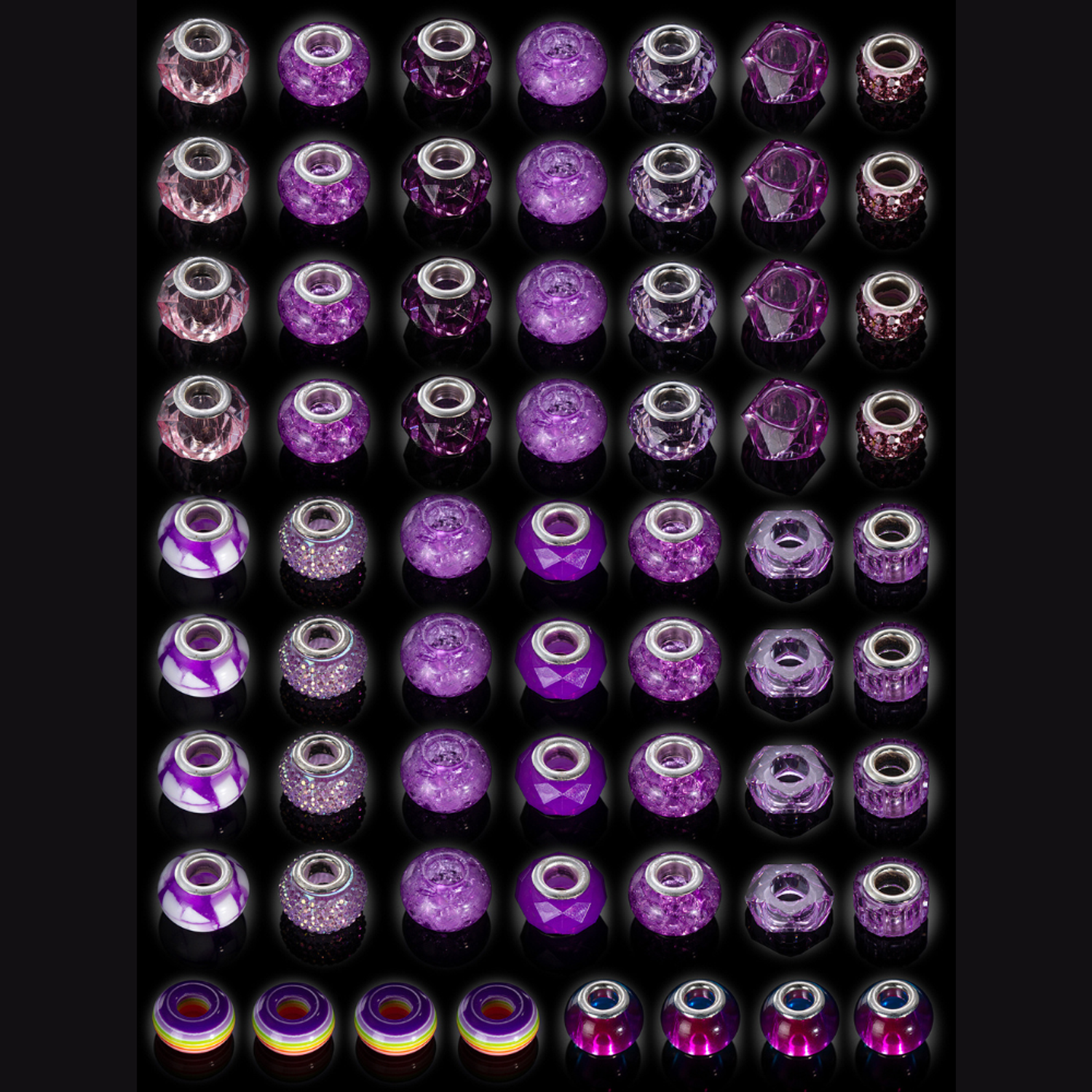 Набор для создания украшений NRAVIZA Детям Набор браслетов фиолетовые - фото 8