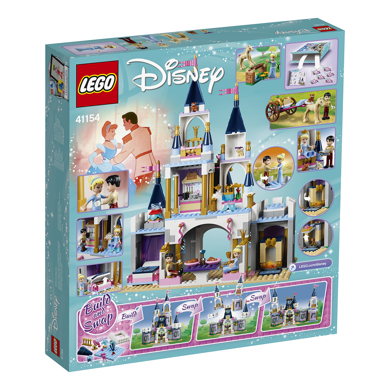 Конструктор LEGO Волшебный замок Золушки Disney Princess (41154) купить по  цене 5999 ₽ в интернет-магазине Детский мир