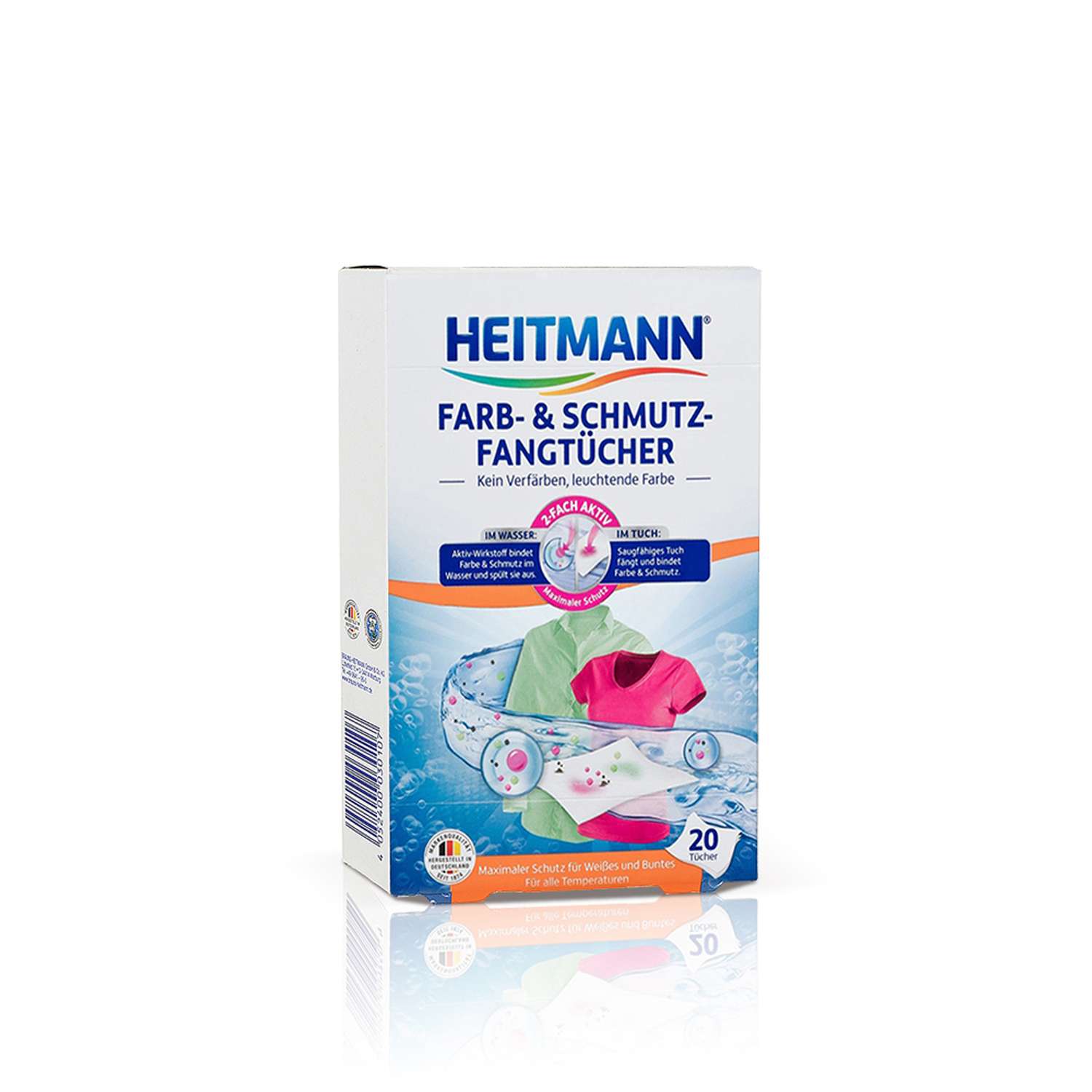 Салфетки Heitmann для предотвращения случайной окраски тканей 20 шт - фото 1