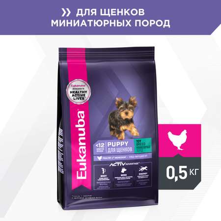 Корм Eukanuba Dog 500г для щенков миниатюрных пород сухой