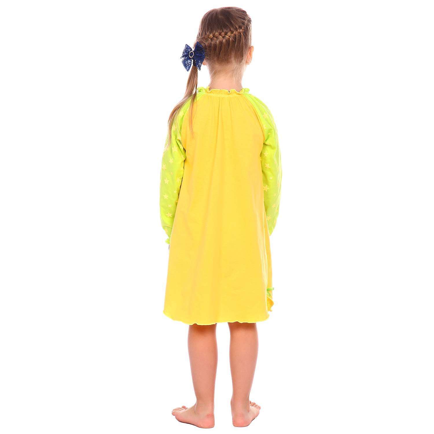 Сорочка ночная Детская Одежда S0505/желтый_салат - фото 3