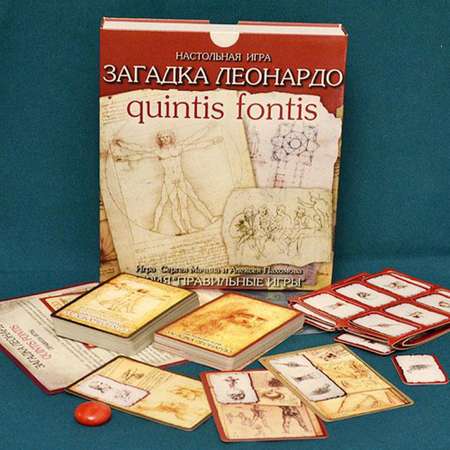 Настольная игра Правильные Игры загадка Леонардо. Quintis Fontis