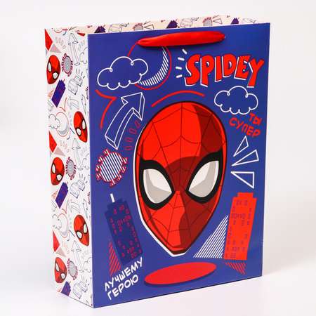 Пакет подарочный MARVEL «Поздравляю!» Человек-паук