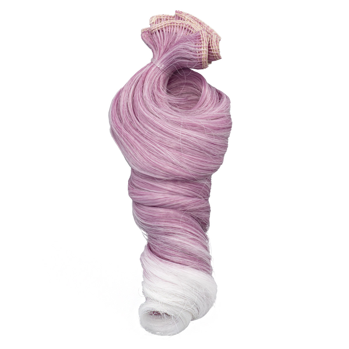 Трессы - волосы для кукол Совушка локоны двухцветные Элит № 38 100 см 38 см 554542 - фото 1