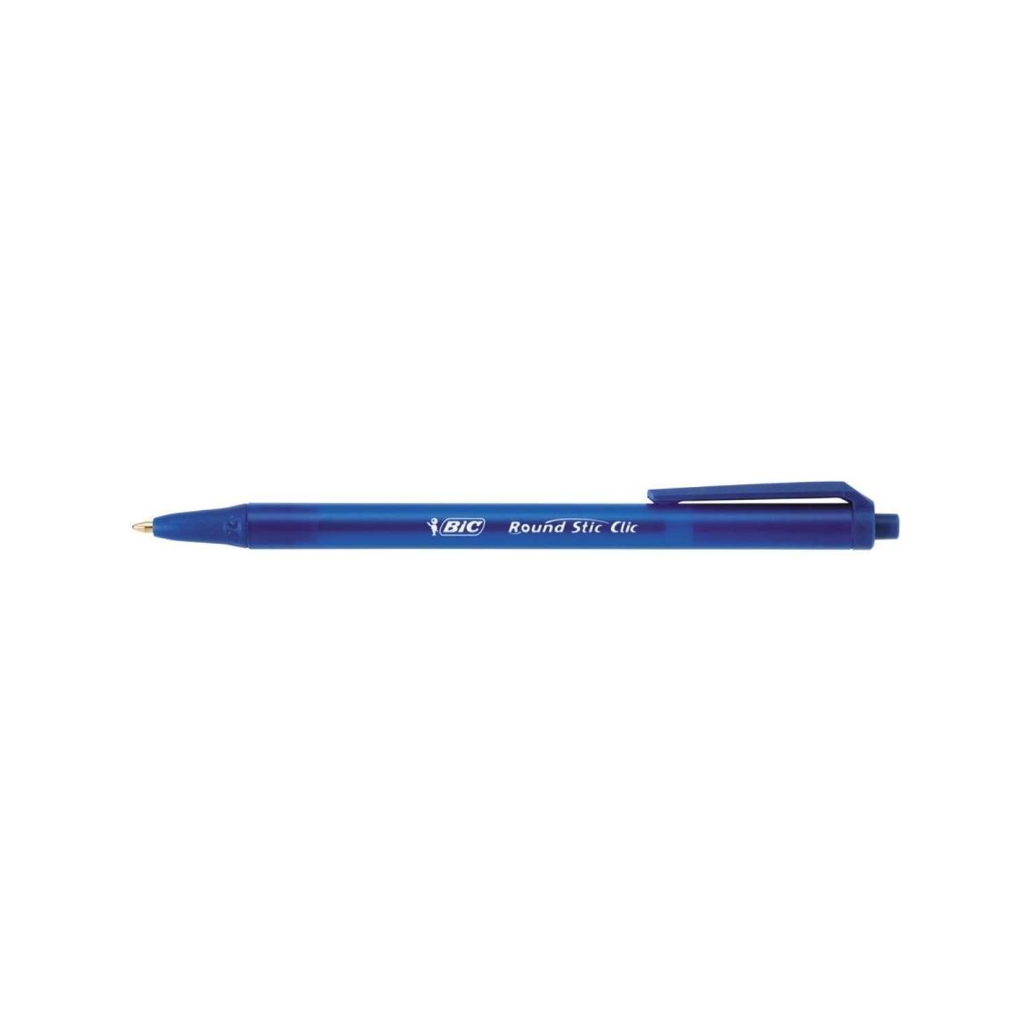 Ручка шариковая BIC Round Stic Clic синий 3 шт - фото 3