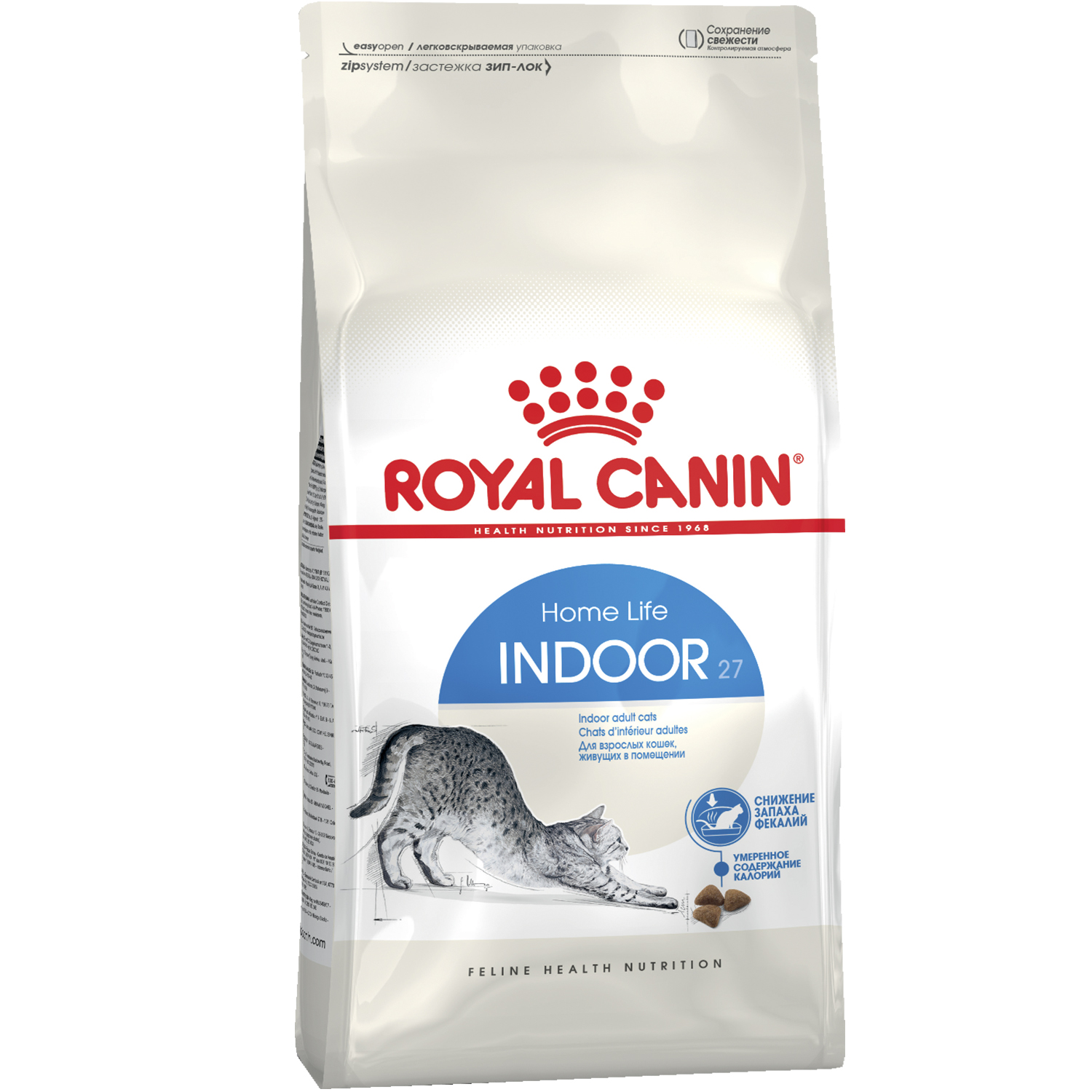 Корм для кошек ROYAL CANIN Indoor 27 взрослых живущих в помещении сухой 0,2  кг купить по цене 257 ₽ с доставкой в Москве и России, отзывы, фото