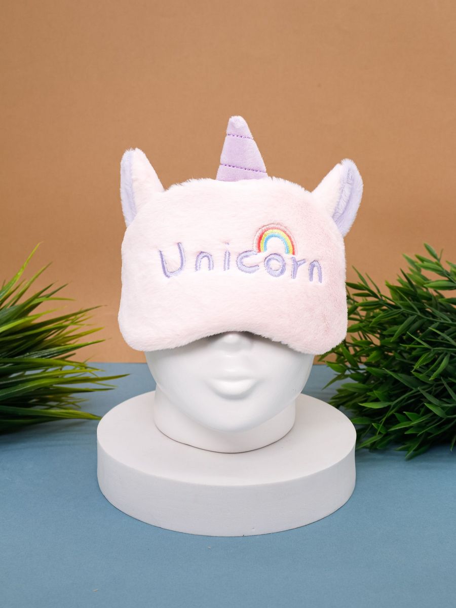 Маска для сна iLikeGift Unicorn Rainbow pink с гелевым вкладышем - фото 7