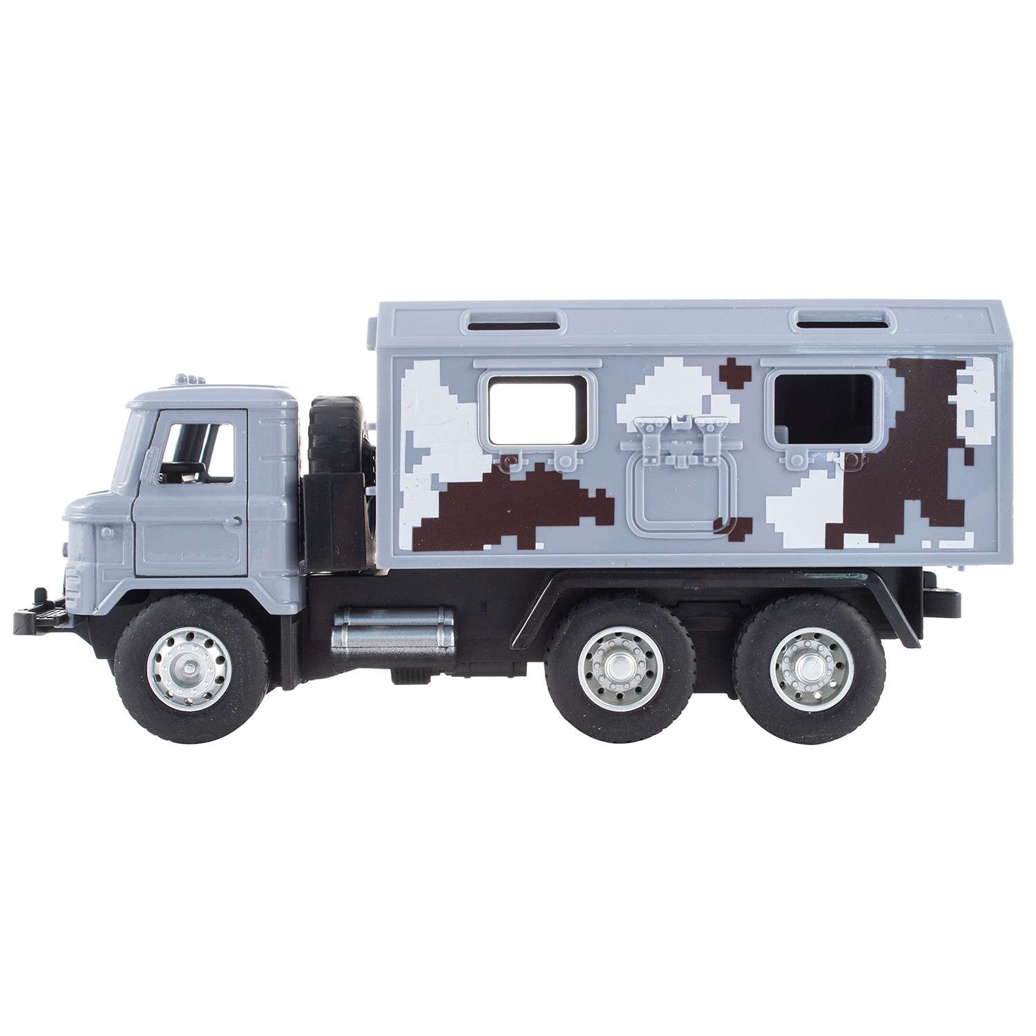 Машинка KiddieDrive Инерционный военный грузовик серый 1601715_2 - фото 2