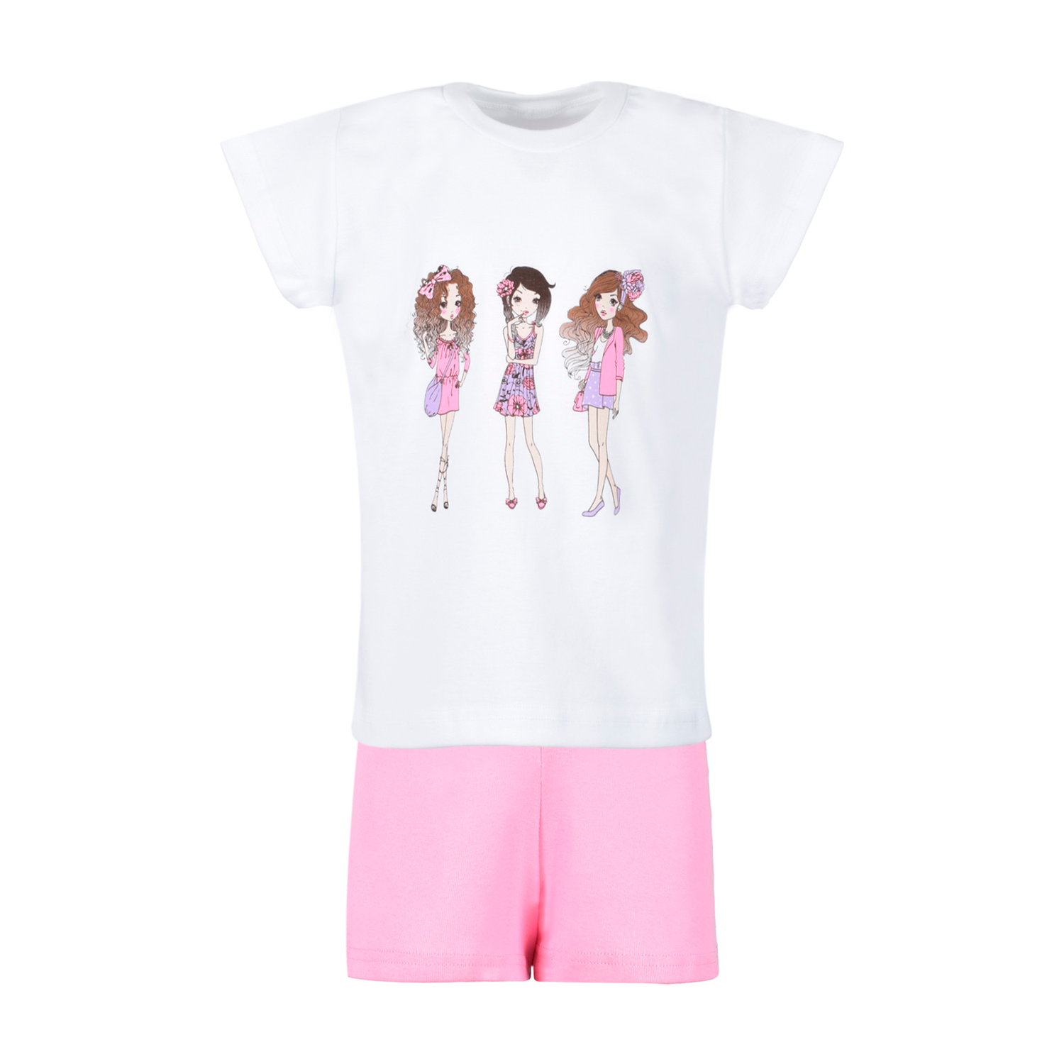 Пижама Счастливая малинка М-1525 роз - фото 4