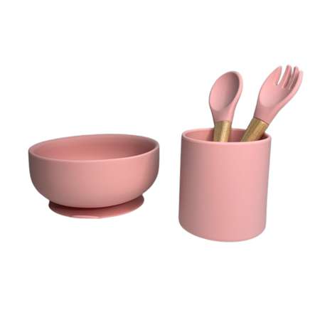 Набор силиконовой посуды AVK groups Розовый зефир