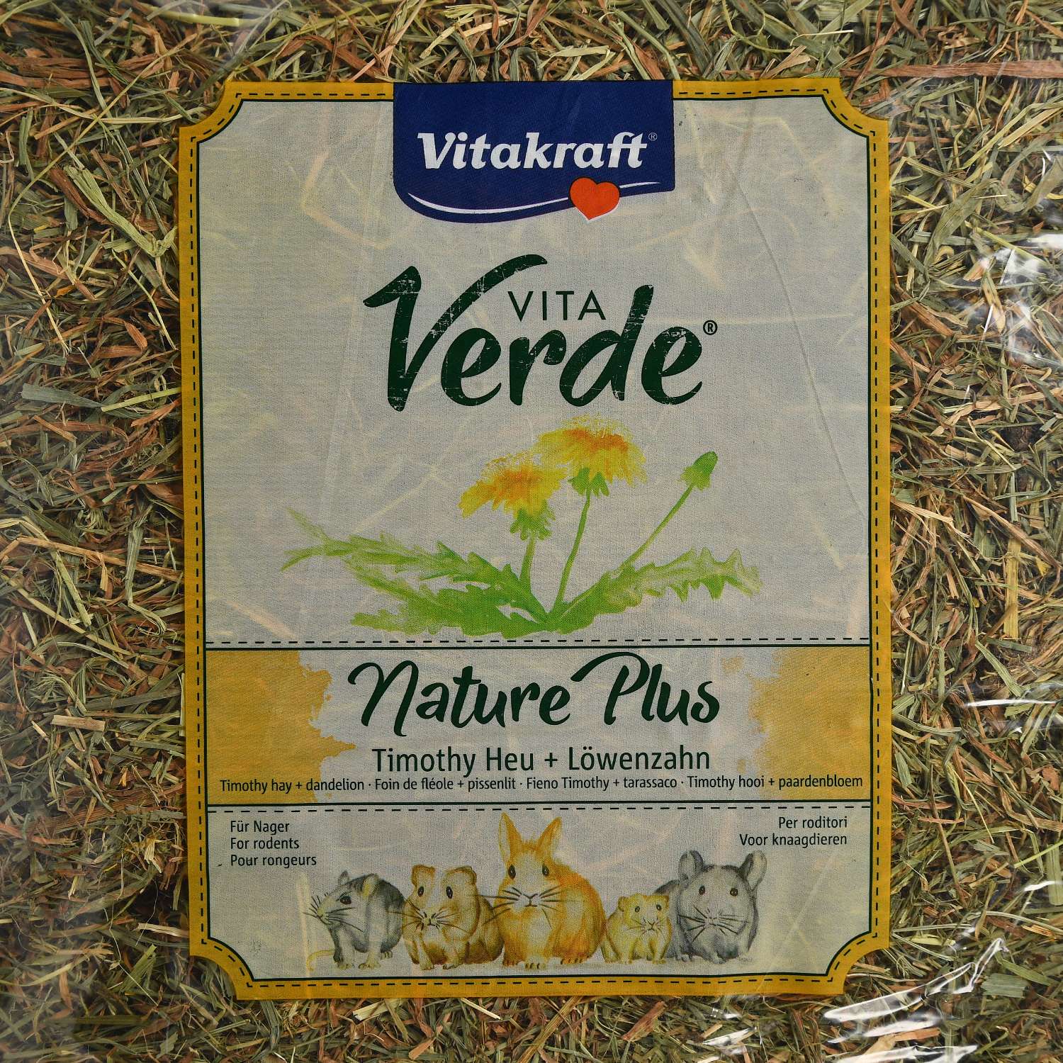 Лакомство Vitakraft 500г для грызунов Vita Verde Сено луговое с цветами одуванчика - фото 2