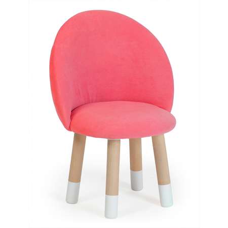 Стул-кресло Тутси детское на ножках для малышей ярко-розовый 34х34х59 см