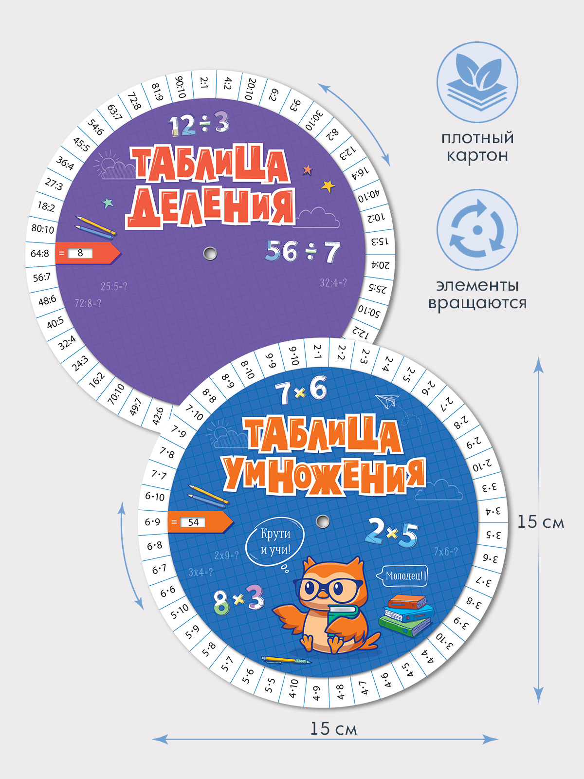 Набор шпаргалок Открытая планета Таблица умножения таблица деления купить  по цене 473 ₽ в интернет-магазине Детский мир