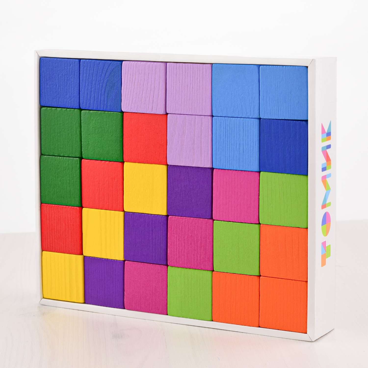 Кубики для детей Томик Цветные 30 деталей 1-45 - фото 14