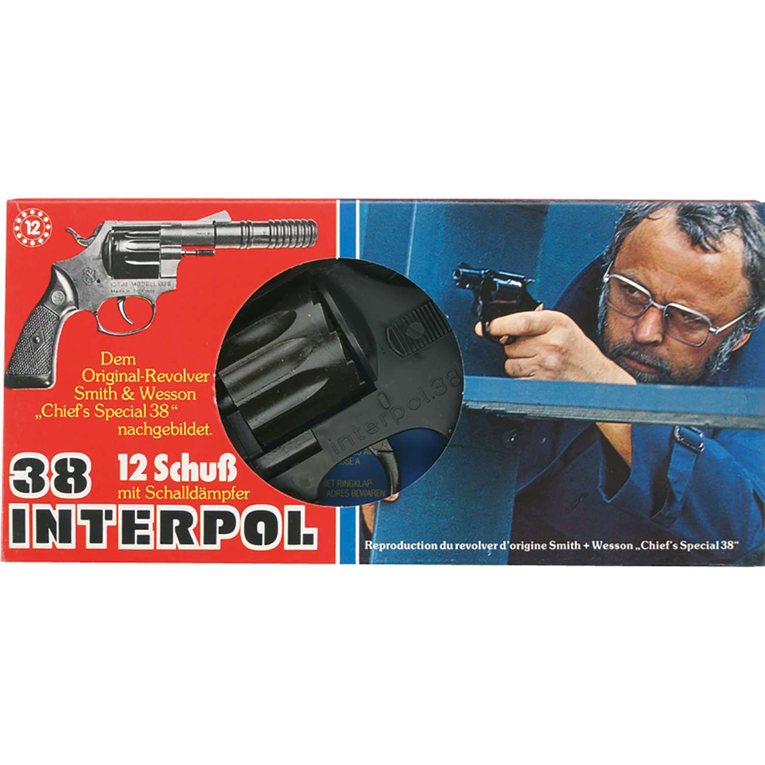 Игрушка IDEAL Interpol38 Пистолет 23см 12004 - фото 2