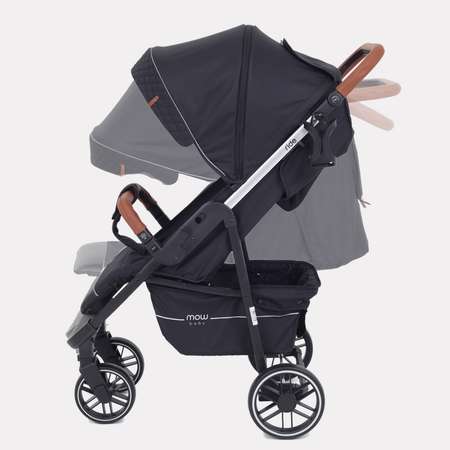 Коляска прогулочная MOWbaby Ride Silver-Black