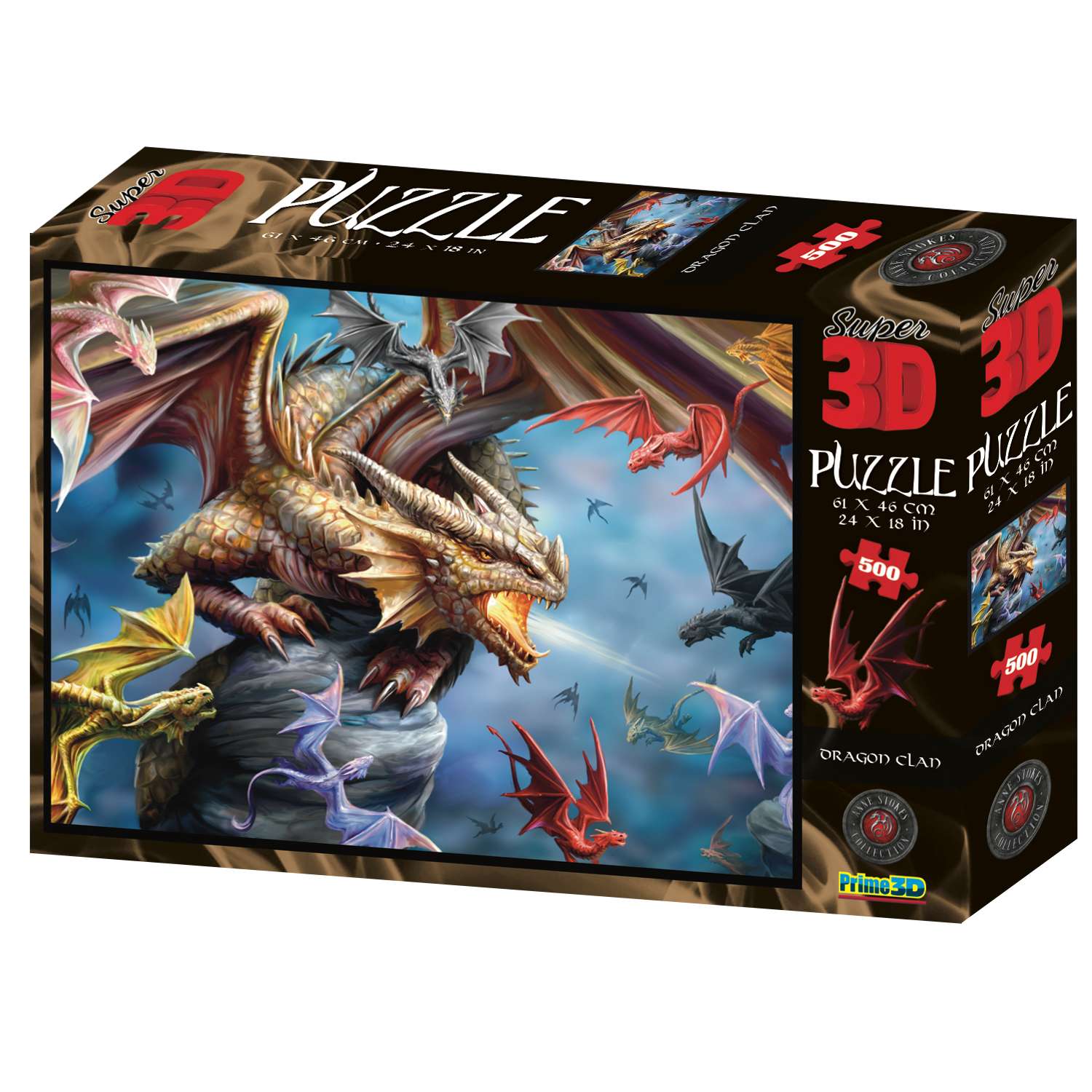 3D Пазл Prime 3D Клан дракона 500 деталей 61х46 см - фото 2