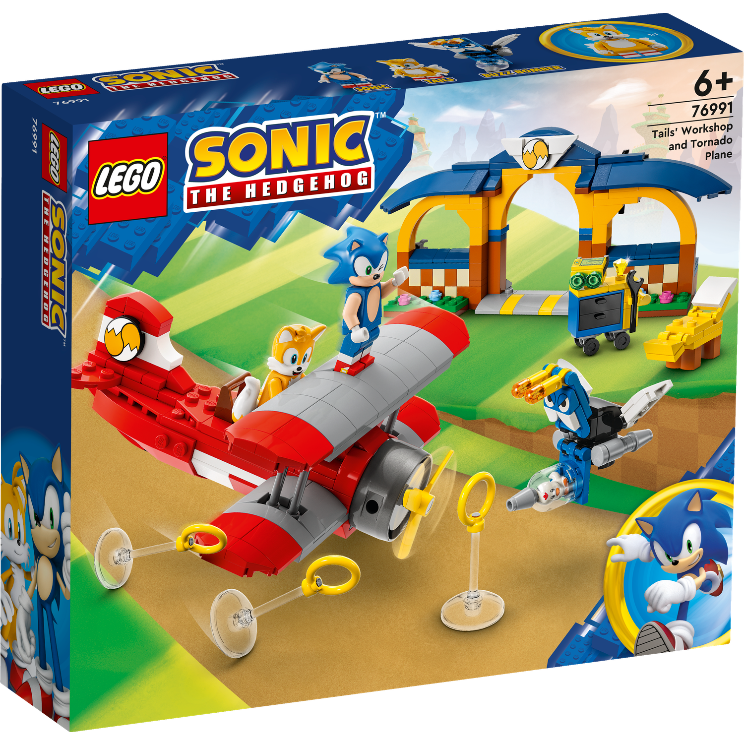 Конструктор LEGO Sonic the Hedgehog  Мастерская Тейлза и самолет Торнадо 76991 - фото 3