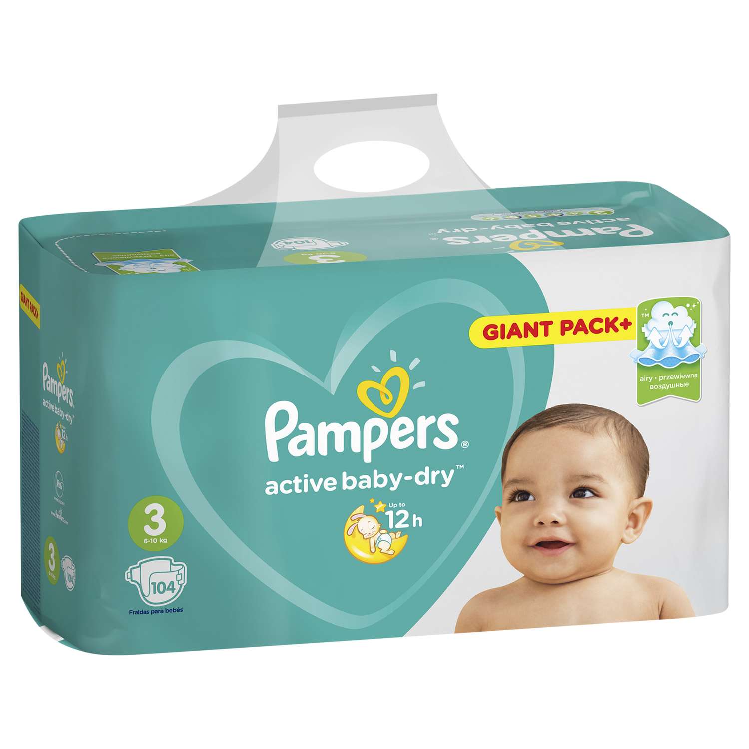 Подгузники Pampers Active Baby-Dry 3 6-10кг 104шт - фото 4