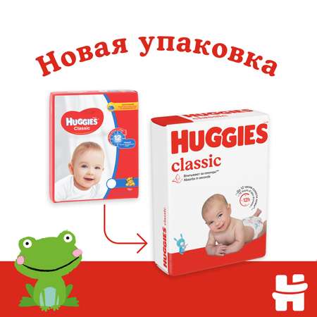 Подгузники Huggies Classic 4 7-18кг 68шт