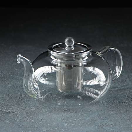 Чайник Sima-Land стеклянный заварочный с металлическим ситом «Калиопа» 1 л