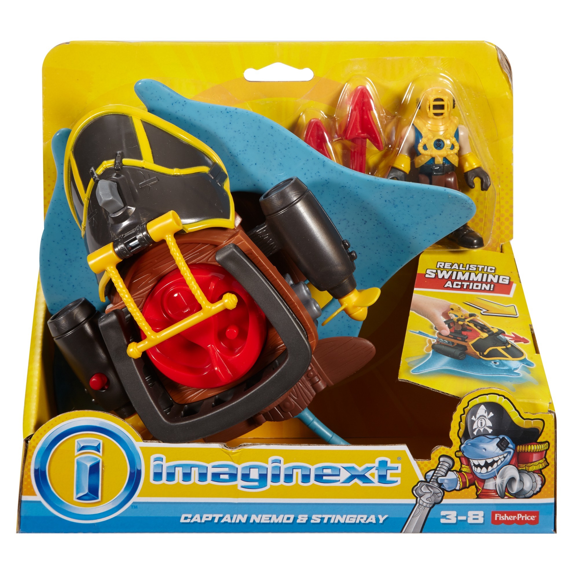 Набор игровой IMAGINEXT Капитан Немо и скат DTH43 - фото 5