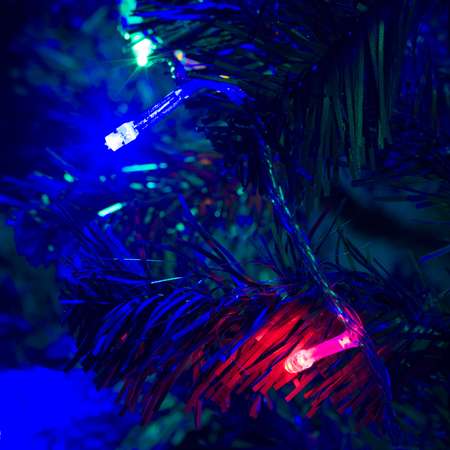 Гирлянда нить 10м SXMas с LED лампами 100шт цвет разноцветные лампочки 220В