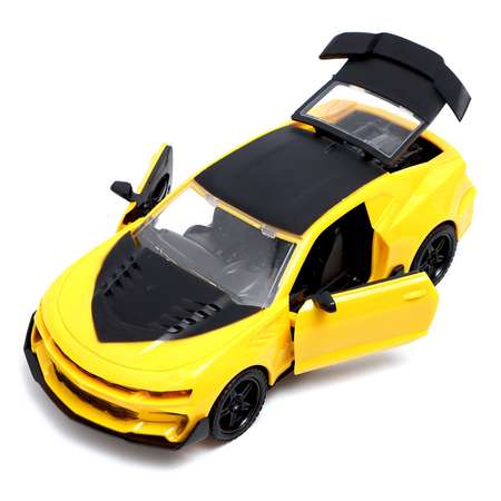 Машина Автоград радиоуправляемая «Автобот» открываются двери 1:18 работает от батареек цвет жёлтый