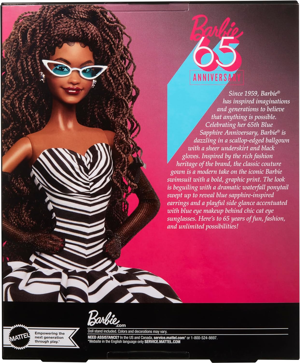 Кукла Barbie Signature 65th Anniversary брюнетка HRM59 HRM59 - фото 6