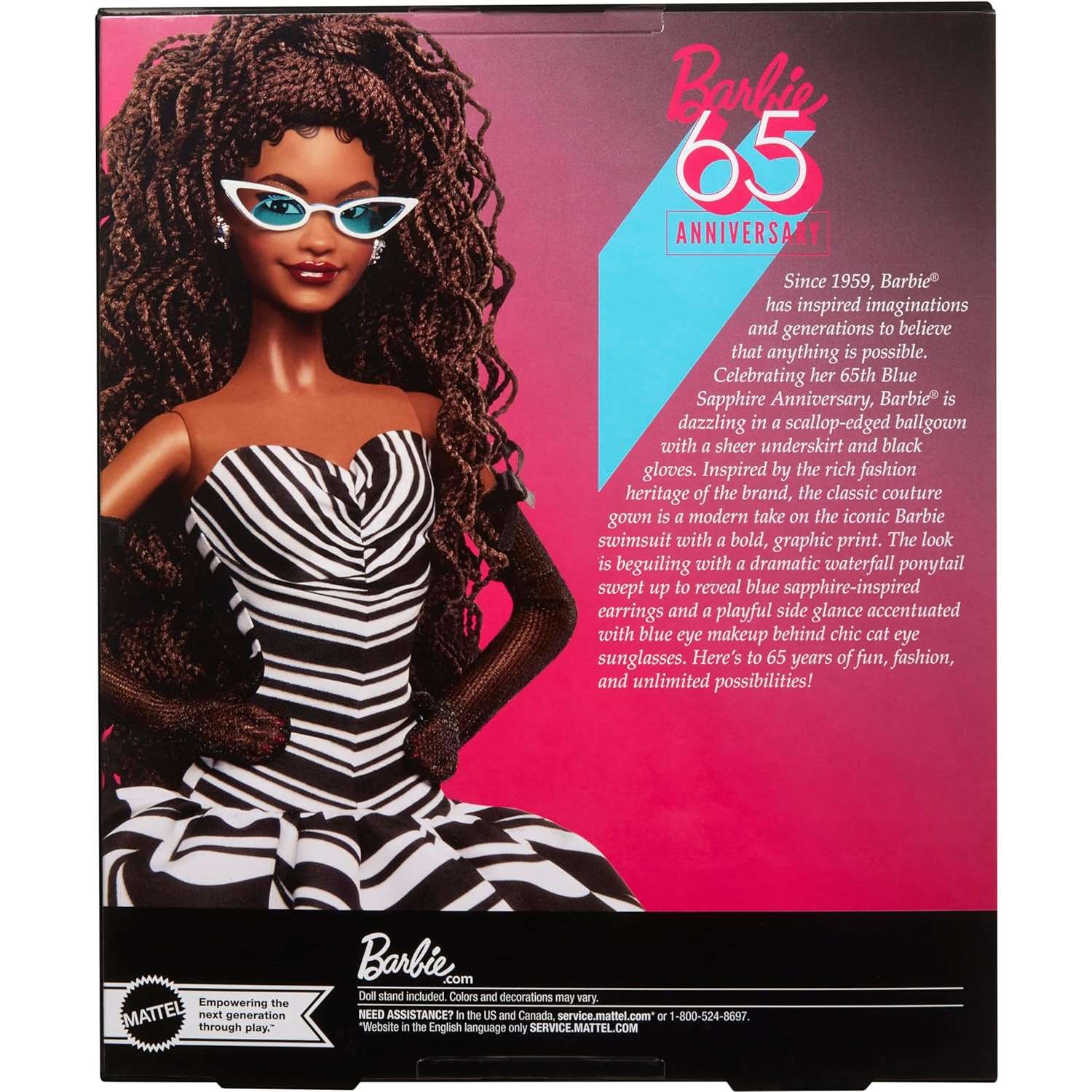 Кукла Barbie Signature 65th Anniversary брюнетка HRM59 HRM59 - фото 6