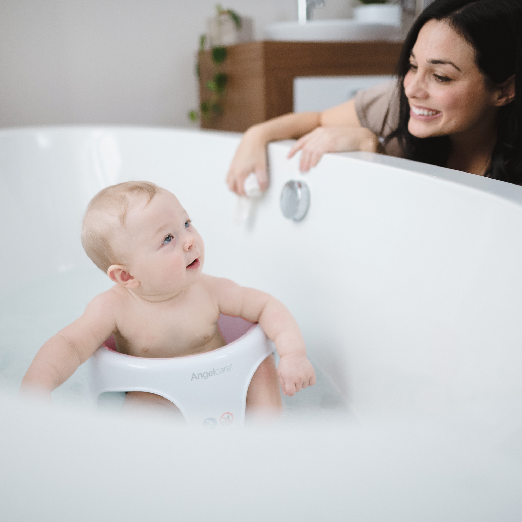 Сидение для купания ANGELCARE Bath ring светло-розовый - фото 20