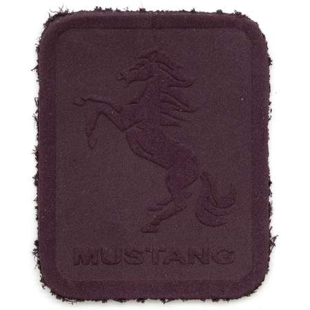 Термоаппликация Галерея нашивка заплатка Mustang 3.4х3.9см из замши для ремонта и украшения одежды темно-сиреневый