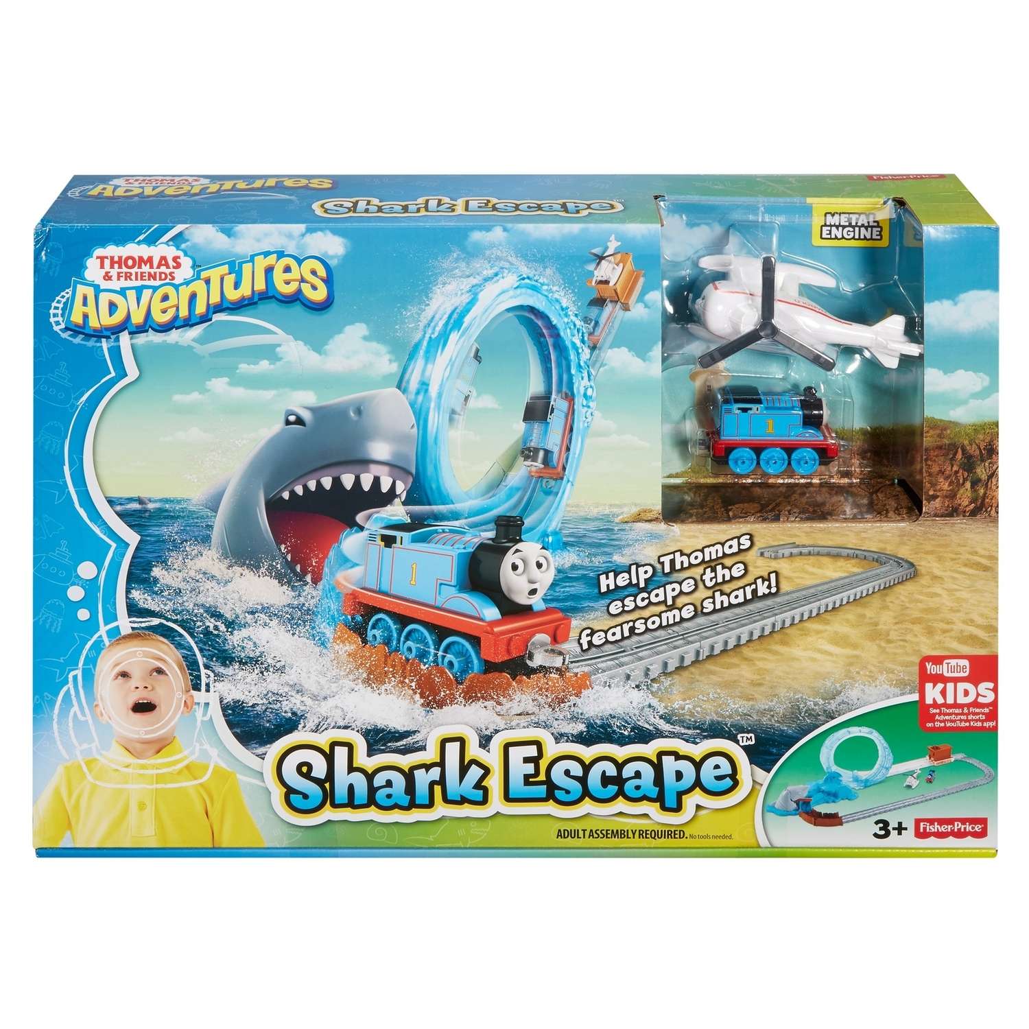 Набор игровой Thomas & Friends с акулой DVT12 DVT12 - фото 2