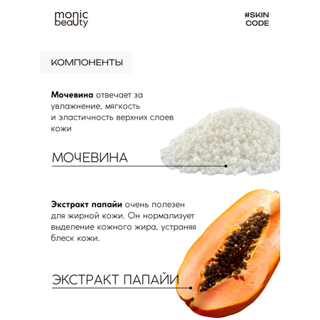 Крем для ног Monic Beauty с мочевиной и папайей Корея