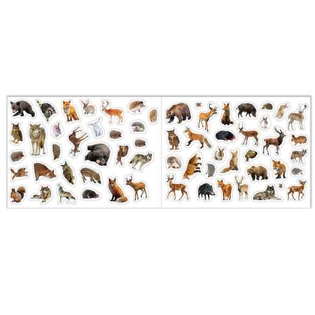 Набор Буква-ленд книг 100 наклеек «Изучаем животных» 3 шт по 12 стр
