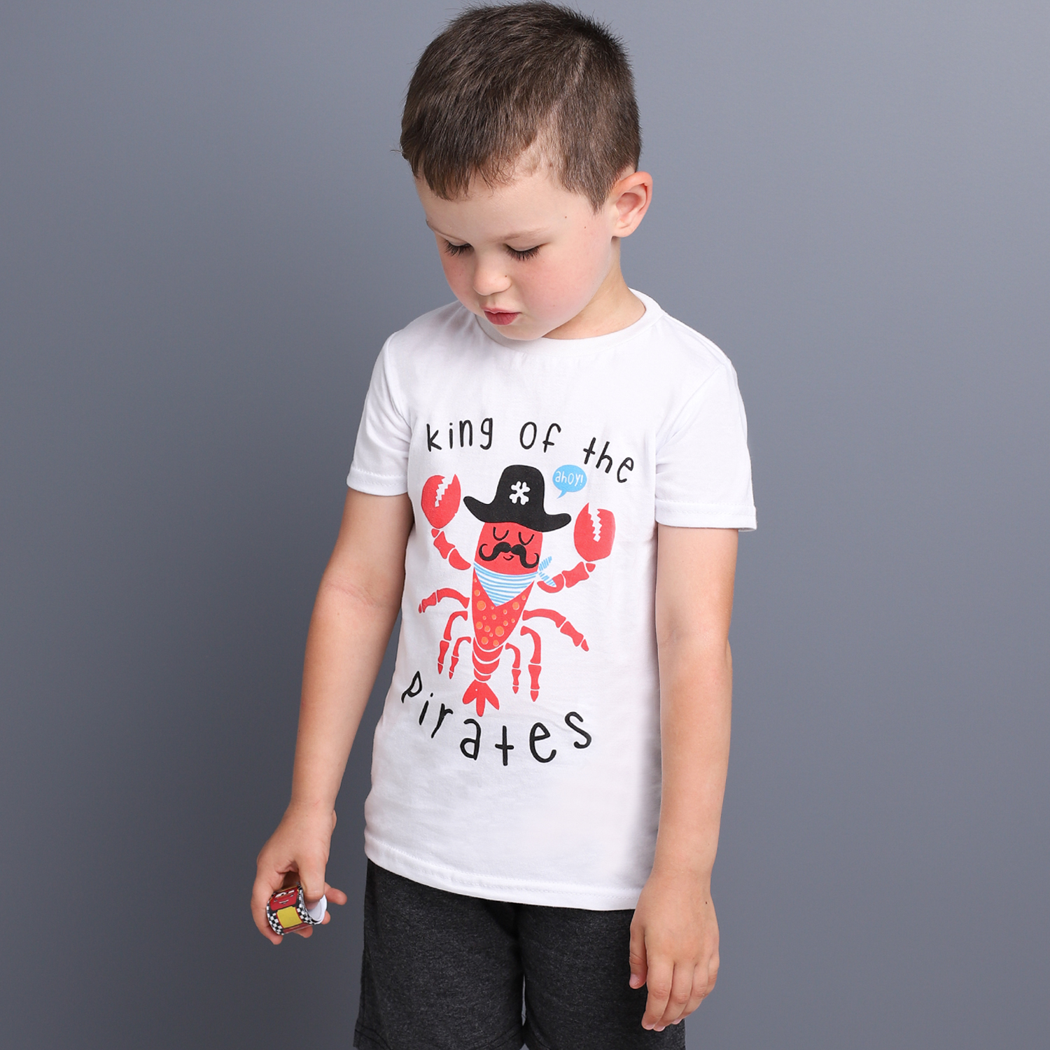 Костюм Babycollection ЦБ-00030730белый антрацитовый красный - фото 2