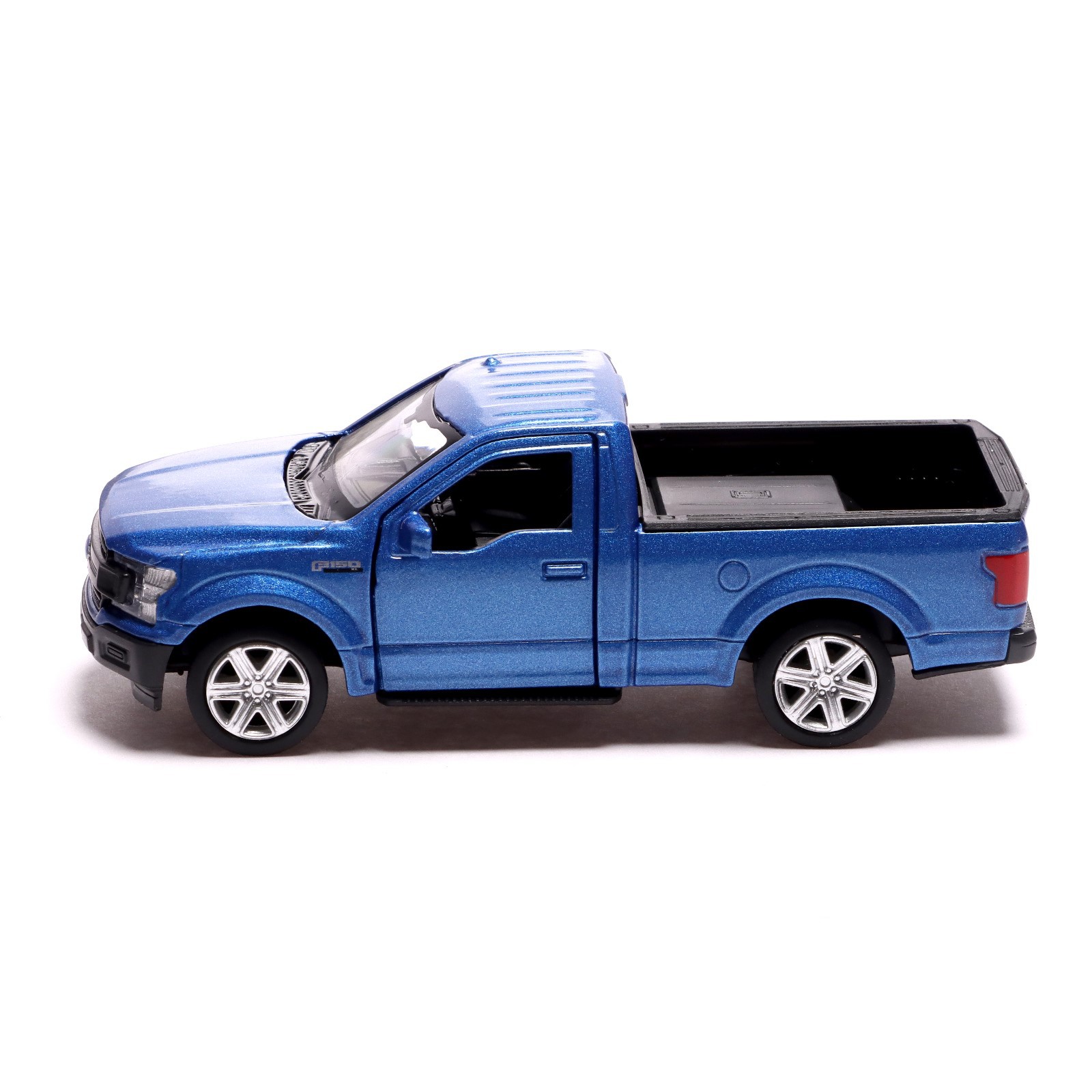 Машина Автоград металлическая FORD F-150. 1:32. инерция. открываются двери. цвет синий 7335825 - фото 2