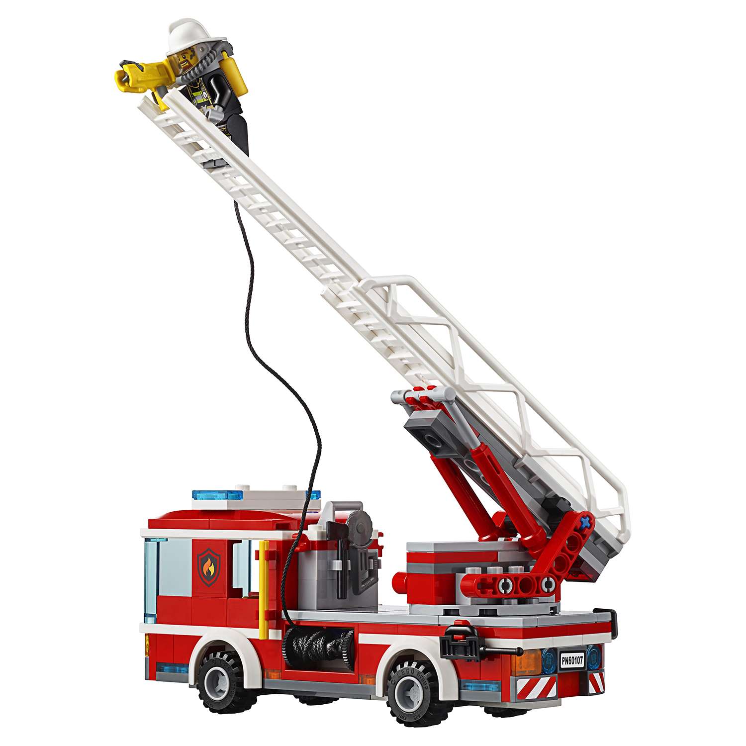 Конструктор LEGO City Fire Пожарный автомобиль с лестницей (60107) - фото 10