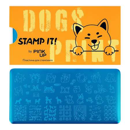 Пластина для стемпинга Pink Up stamp it! dogs print
