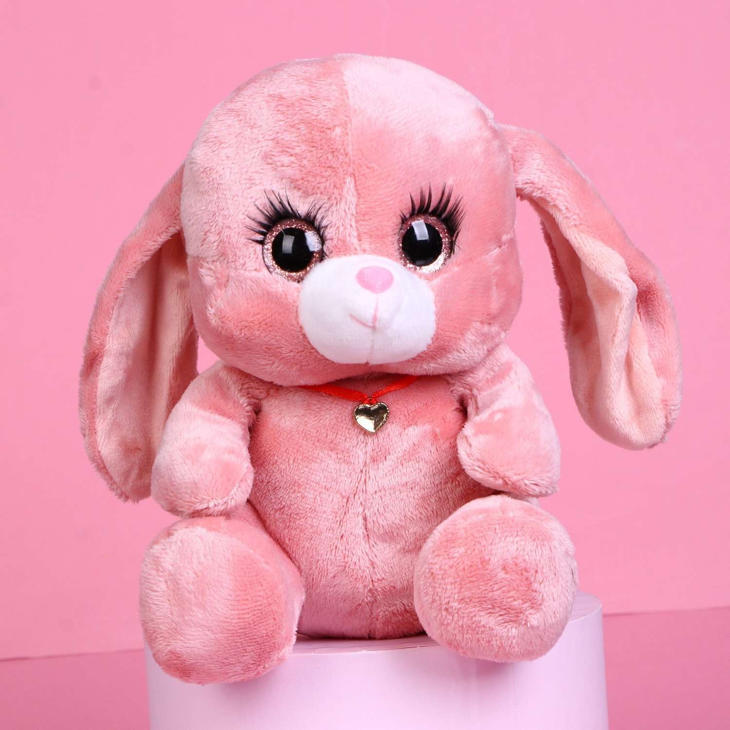 Мягкая игрушка Milo Toys «Зайка Ла-Пу-Ля» цвет розовый 20 см - фото 3