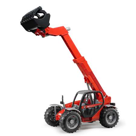 Автомобиль BRUDER 2125 Погрузчик колёсный Manitou MLT 633 с телескопическим ковшом