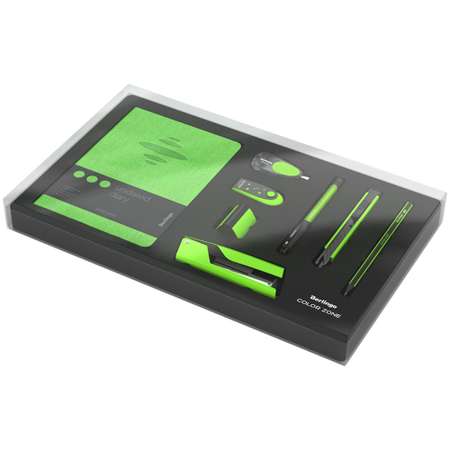 Канцелярские принадлежности BERLINGO Color Zone 8 предметов зеленый подарочная упаковка