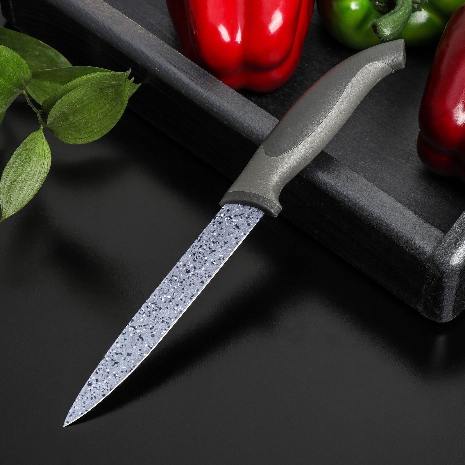 Нож Доляна с антиналипающим покрытием Гранит универсальный - фото 1