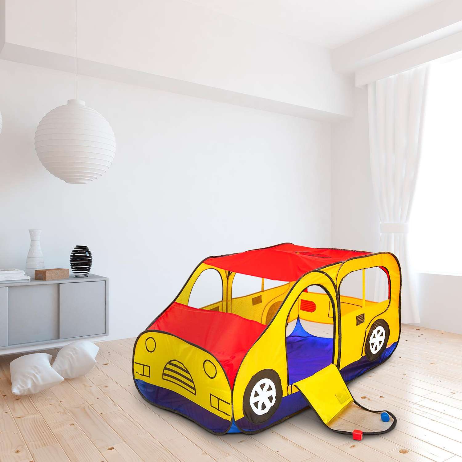 Игровая палатка Zabiaka «Авто» цвет красно-желтый - фото 1