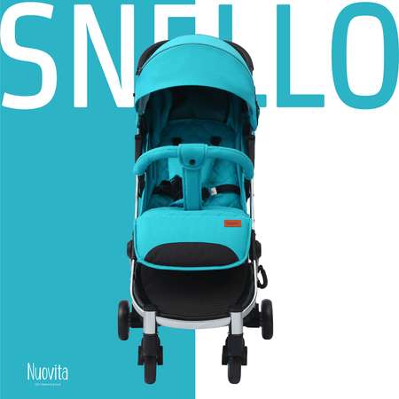 Коляска прогулочная Nuovita Snello Бирюзовый бархат