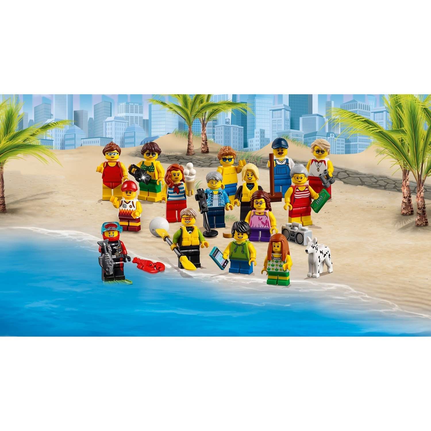 Конструктор LEGO City Town Отдых на пляже - жители LEGO CITY (60153) - фото 5
