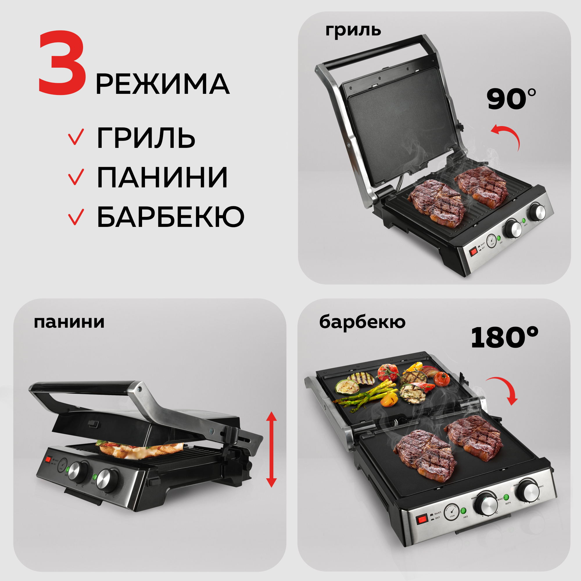 Электрогриль GFgril GF-165 PANINI-GRILL-GRIDDLE